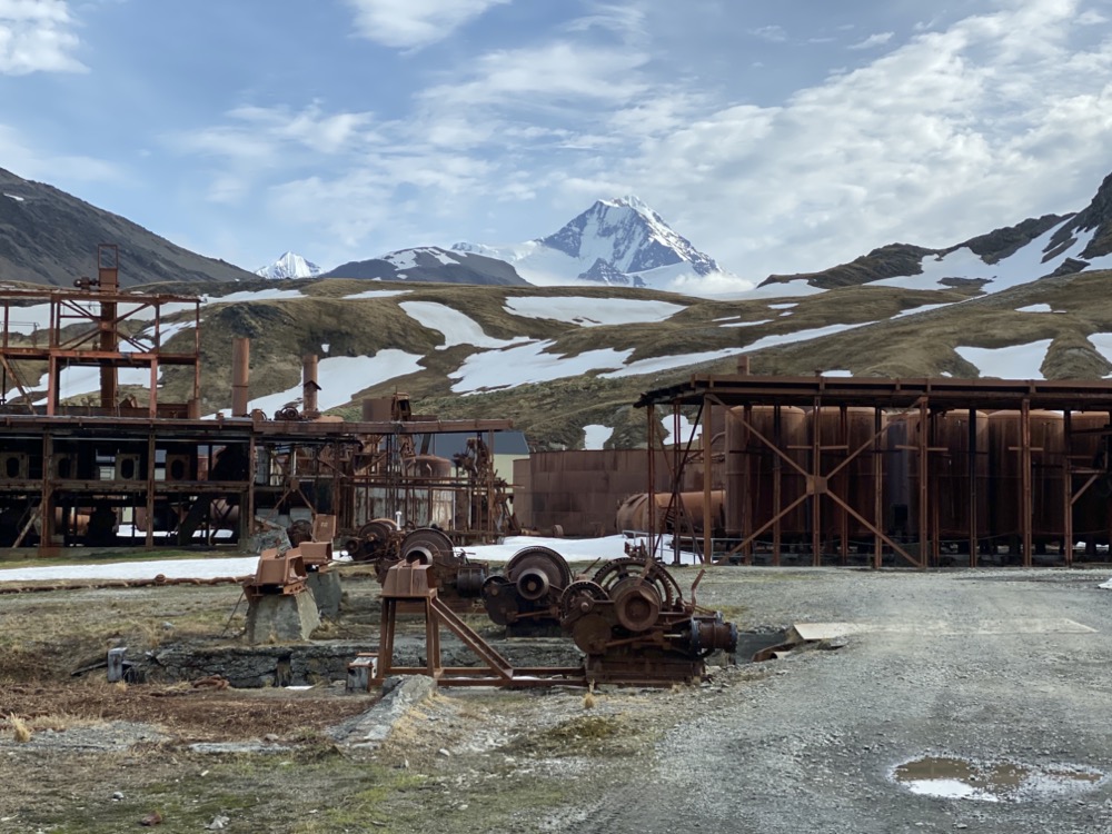 Machinery at the Grytviken whaling station